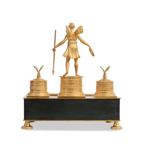 Bronze Writing Set, France, 1850s For Sale - Image 10 of 14