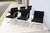 Ludwig Mies Van Der Rohe Brno Tubular Chairs in Black Fabric by Gordon - Set of 6 For Sale - Image 10 of 18