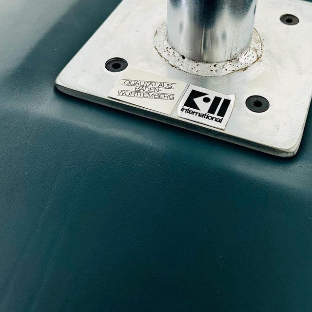 Mid-Century Dark Green Model 6727 Tulip Desk Chair by Preben Fabricius & Jørgen Kastholm for Walter Knoll, 1960s For Sale - Image 11 of 12
