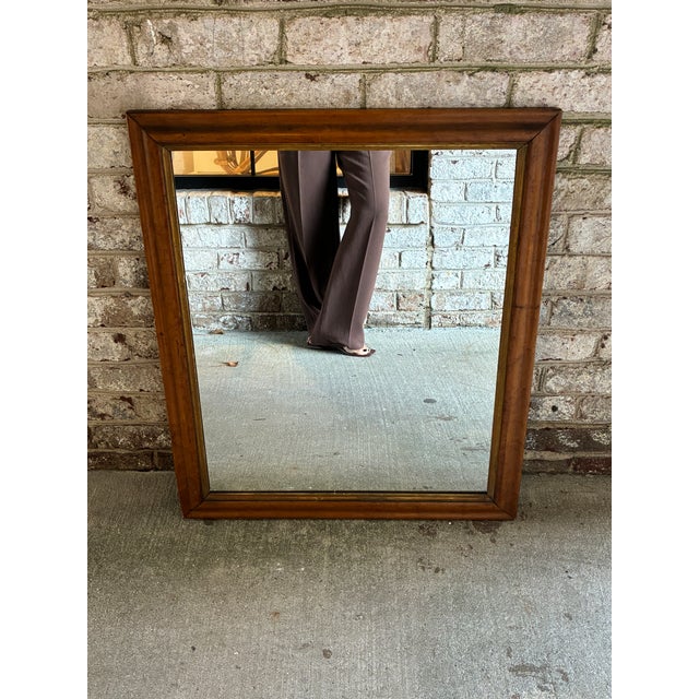 Vintage Wooden Mirror, Early American For Sale In New York - Image 6 of 15