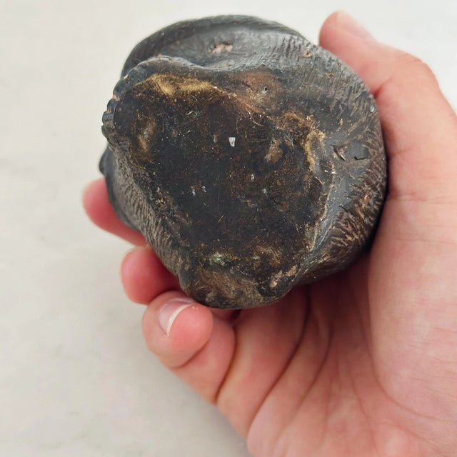 Stone Antique Chinese Carved Stone Monkey and Baby For Sale - Image 7 of 9