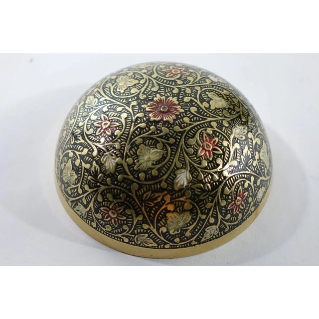 Late 19th Century Decorative Brass Urns - A Pair For Sale - Image 9 of 12