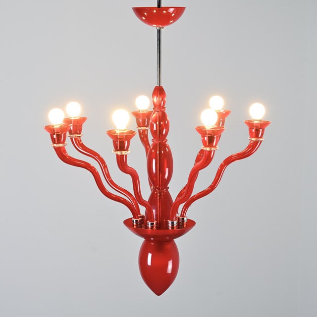 Gaia Chandelier by Ernesto Gismondi for VeArt, Italy, 1980 For Sale - Image 10 of 11