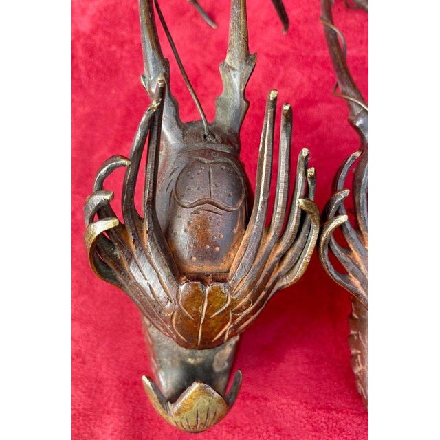 Meiji Bronze Crayfish, 1800s, Set of 2 For Sale - Image 6 of 8