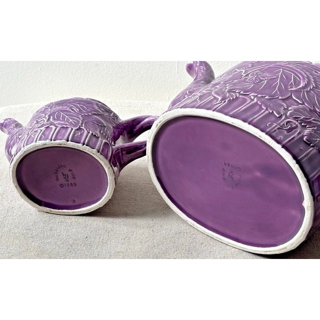 1990s Vintage MCM the Haldon Group Tea Serving Set 2 Teapot & 2 Platters For Sale - Image 5 of 9