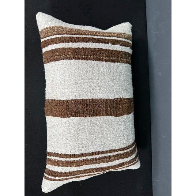 Turkish Hemp Pillow Cushion Natural Beige Brown Pillow Cushion Cover 16" x 24" #30218 Enhance your home decor with our...