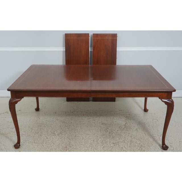 Age: C.2003 Details: Model 4579 Fine Carved Details High Quality Construction Nice Inlay Work Throughout Queen Anne Legs &...