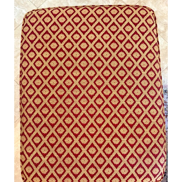 Vintage Carved Claw Footed Bassett Ottoman For Sale - Image 11 of 12