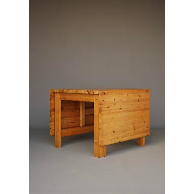 Pine Dining Set by Edwin Helseth for Stange Bruk, 1960s, Set of 5 For Sale - Image 6 of 18
