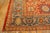 Textile 1890s Red Rust Field Geometric Antique Persian Sultanabad Knotted Gallery Rug For Sale - Image 7 of 7