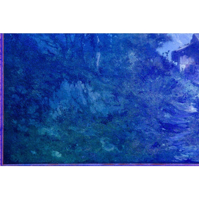 19th Century Swiss Antique Oil Painting of Mountains by Francois Niederhausern For Sale - Image 18 of 18