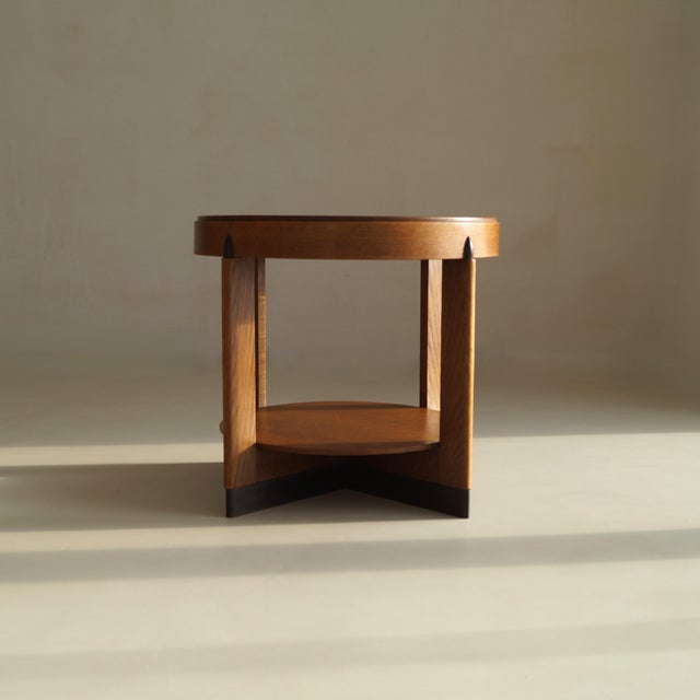 Modern Vintage Dutch Art Deco Side Table, 1920s For Sale - Image 3 of 18