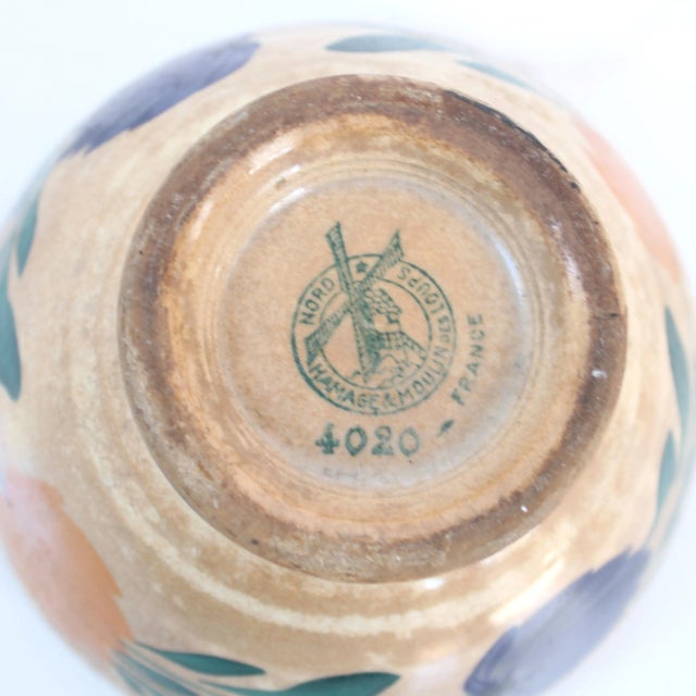 French Country Saint Amand, Moulin Des Loups Earthenware Catchall For Sale - Image 3 of 4