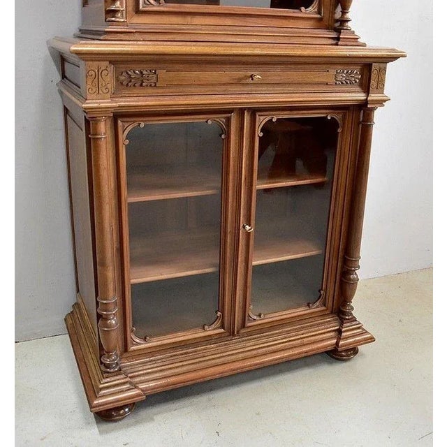 Antique Solid Walnut Breakfast Buffet, 1900s For Sale - Image 10 of 18