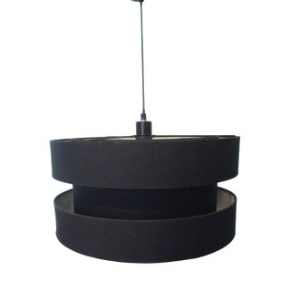 Large Black Hallway Pendant Light, 1990s For Sale