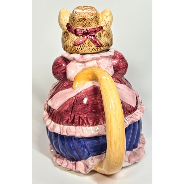 1980s Fish Market Cat Teapot For Sale - Image 5 of 12