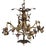Art Nouveau Chandelier in Copper and Brass, 1890s For Sale