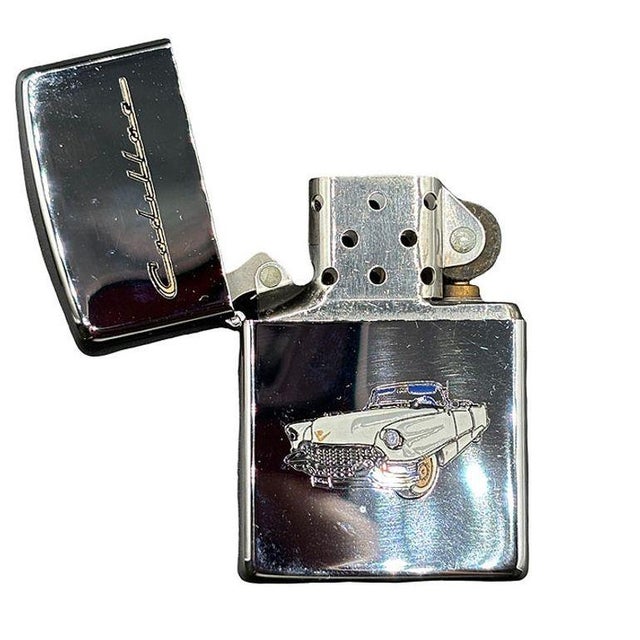 Mid-Century Modern Highly Polished Enamled 1955 Cadillac H6 Zippo Lighter in Original Box For Sale - Image 3 of 7