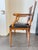 Classic Executive Armchair in Cherry Wood and Leather, 1920 For Sale - Image 4 of 10