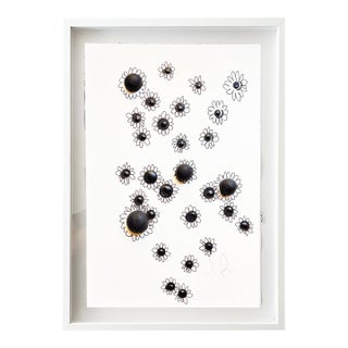 Minimalist Black & White Botanical Abstract, Framed by Jake Poser For Sale