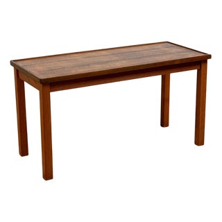 Vintage Swedish Hall Bench in Teak, 1950s For Sale