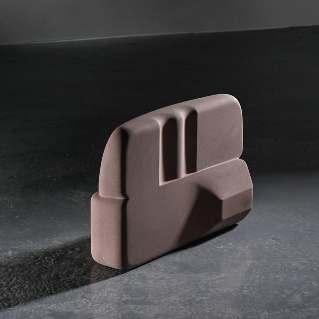 Robert Neuhauser, Large Sculpture, 1980s, Pink Sandstone For Sale - Image 3 of 12