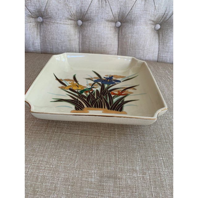 Japanese Vintage Japanese Decorative Porcelain Toyo Plate For Sale - Image 3 of 7