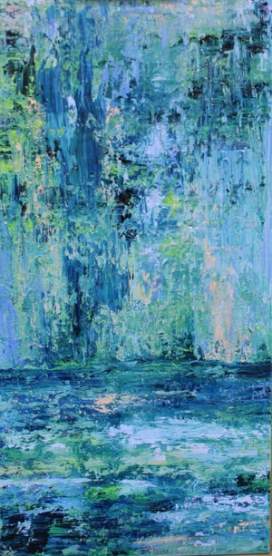 Solitude Original Abstract Painting by Lisa Finlayson