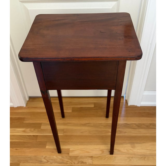 Traditional Small Antique Mahogany Side Table For Sale - Image 3 of 6