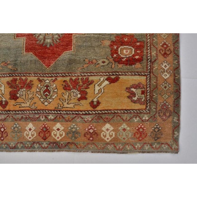 Oushak Vintage Anatolian Carpet For Sale - Image 10 of 10