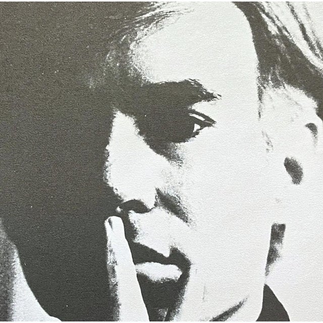 Andy Warhol (after) "Self Portrait" print, size 60 x 60 cm, plate signed bottom right, numbered with pencil on heavy...