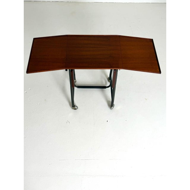 1960s Danish Typewriter Desk in Teak, 1960s For Sale - Image 5 of 10