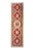 House of Séance - 1960s Vintage Malatya Red Brown Medallion Wool Hand-Knotted Runner - 3'5" X 12'2" For Sale