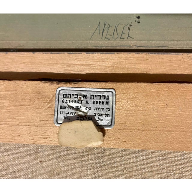 Albert Goldman, Sephardic Jewish Men Vibrant Judaica Vintage Oil Painting Israeli Artist Goldman For Sale In Miami - Image 6 of 8