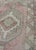 Textile Pink, Light Green, and Ivory Vintage Rug With Flower Medallion Pattern For Sale - Image 7 of 11