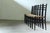 Vintage Italian Papercord Black Dining Chairs with Woven Seat, 1950s, Set of 4 For Sale - Image 13 of 14