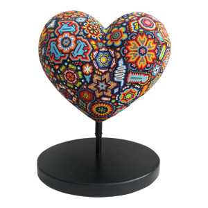 Huichol Beaded Heart — Mexican Folk Art
