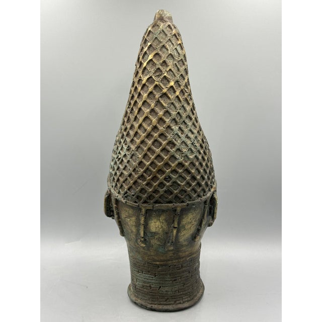Antique Yoruba Ife Bronze Bust from a Museum Collection, Nigeria (Kotalla TL Analysis) For Sale - Image 10 of 18