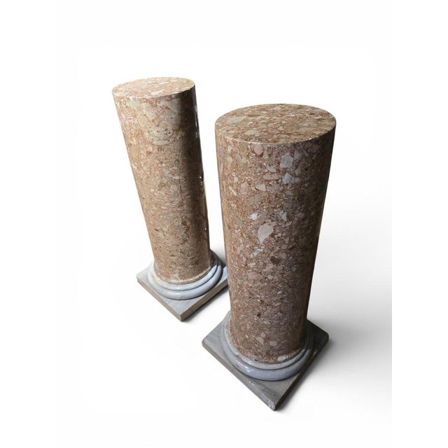 Breccia Marble Columns, 1780s, Set of 2 For Sale - Image 10 of 12