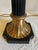 Vintage Pair of Maitland Smith Tall Black and Gold Column Style Table Lamps For Sale - Image 11 of 12