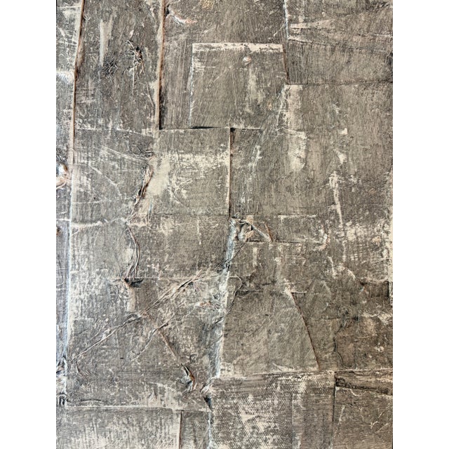 Abstract Sarah Trundle, Contemporary Abstract Black and White Collage, "Full Regalia" For Sale - Image 3 of 5