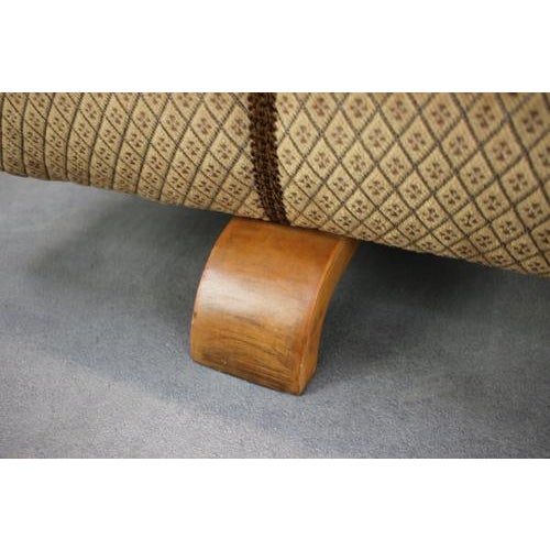 Vintage Art Deco Stool by Jindřich Halabala, Czechoslovakia, 1930 For Sale - Image 4 of 11
