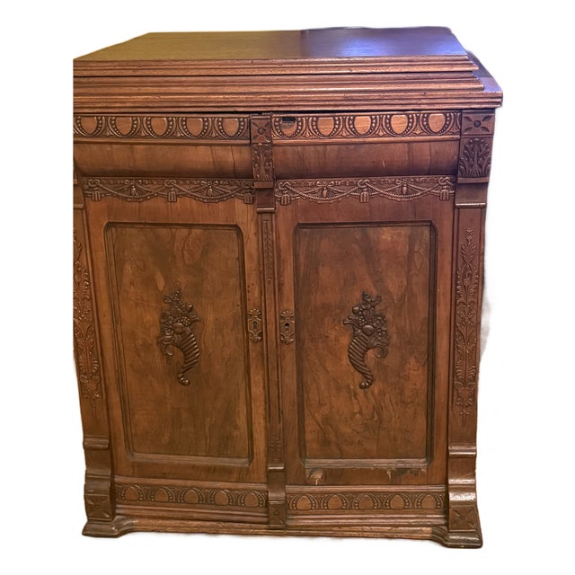 Beautiful Victorian Antique Sewing Machine Cabinet For Sale