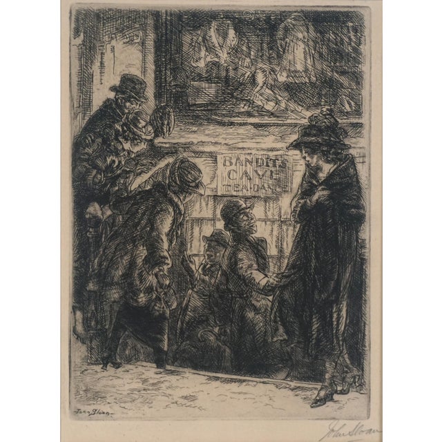 Realism Early 20th Century Social Realism Etching by John Sloan For Sale - Image 3 of 6