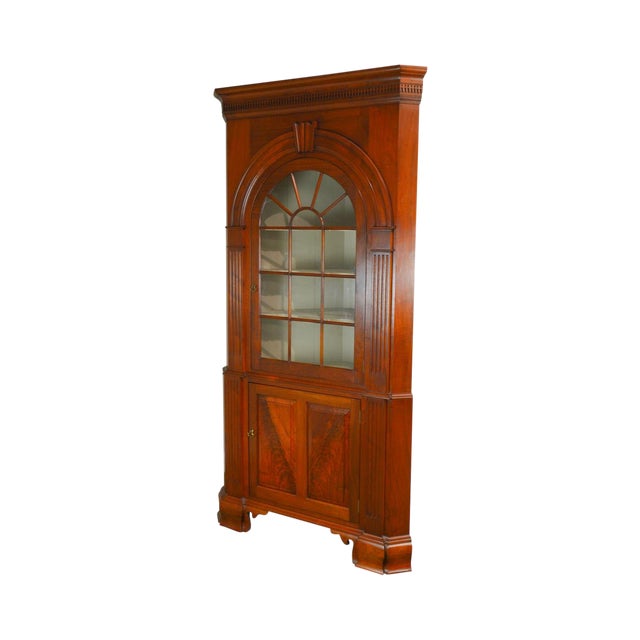 Kendl Monn Irion Co Chippendale Style Large Walnut 2 Piece Corner