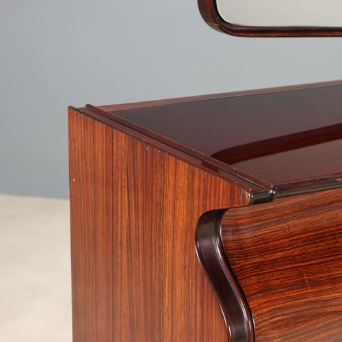 Brown Vintage Dressing Table by Osvaldo Borsani, Italy, 1950s For Sale - Image 8 of 14