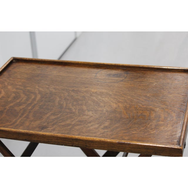 Wooden Folding Side Tables, 1920s, Set of 2 For Sale - Image 14 of 18