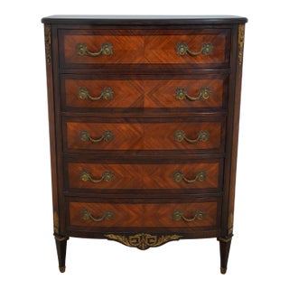 John Widdicomb Vintage French Louis XV Style High Chest For Sale