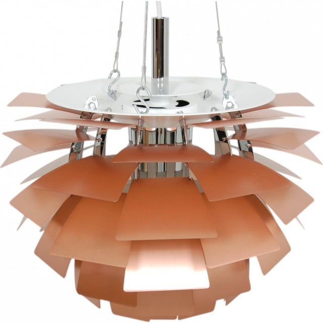 Louis Poulsen Copper Artichoke Lamp by Poul Henningsen for Louis Poulsen, 1950s For Sale - Image 4 of 12
