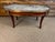 Vintage French Louis XVI Style Oval Coffee Table With Marble Top and Brass Gallery For Sale - Image 12 of 12